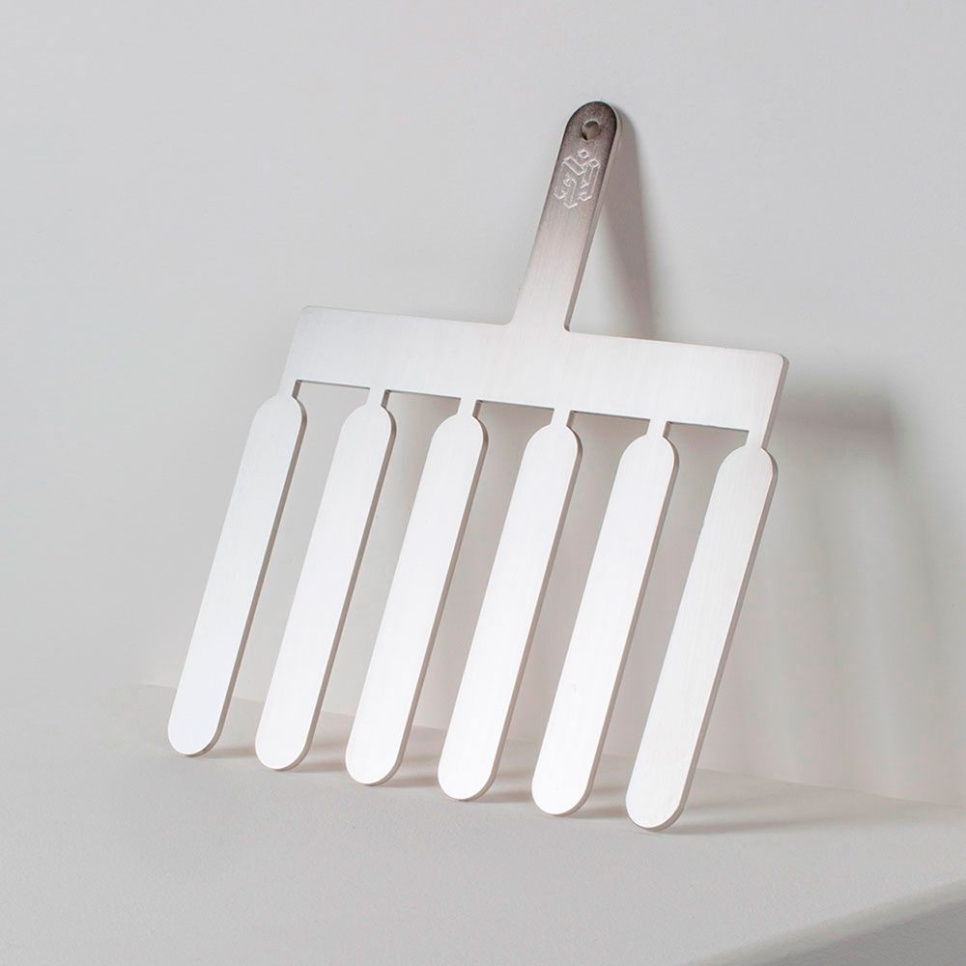 Steel comb for Chocolate decoration, Eclair - Martellato in the group Baking / Baking utensils / Chocolate utensils at KitchenLab (1710-26856)