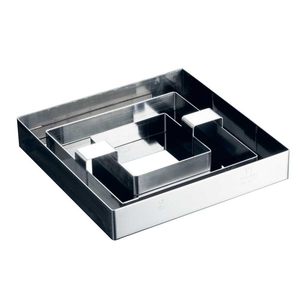 Square cake ring/Mousse ring, set with spacers - Martellato in the group Baking / Baking utensils / Cutters & punch rings at KitchenLab (1710-26876)
