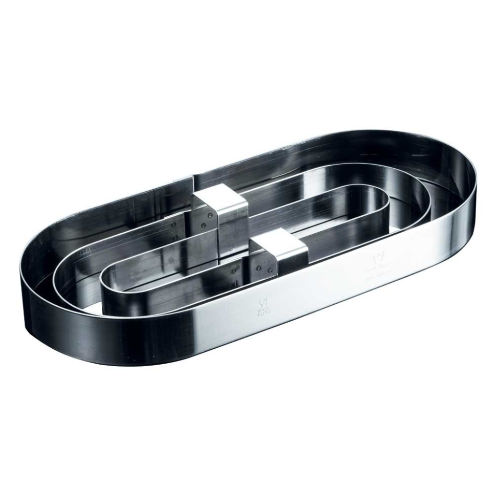 Oval Cake ring/Mousse ring, Set with spacers - Martellato in the group Baking / Baking utensils / Cutters & punch rings at KitchenLab (1710-26877)