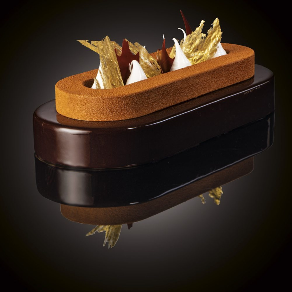 Ovales à gâteau/mousse, lot avec des séparateurs - Martellato