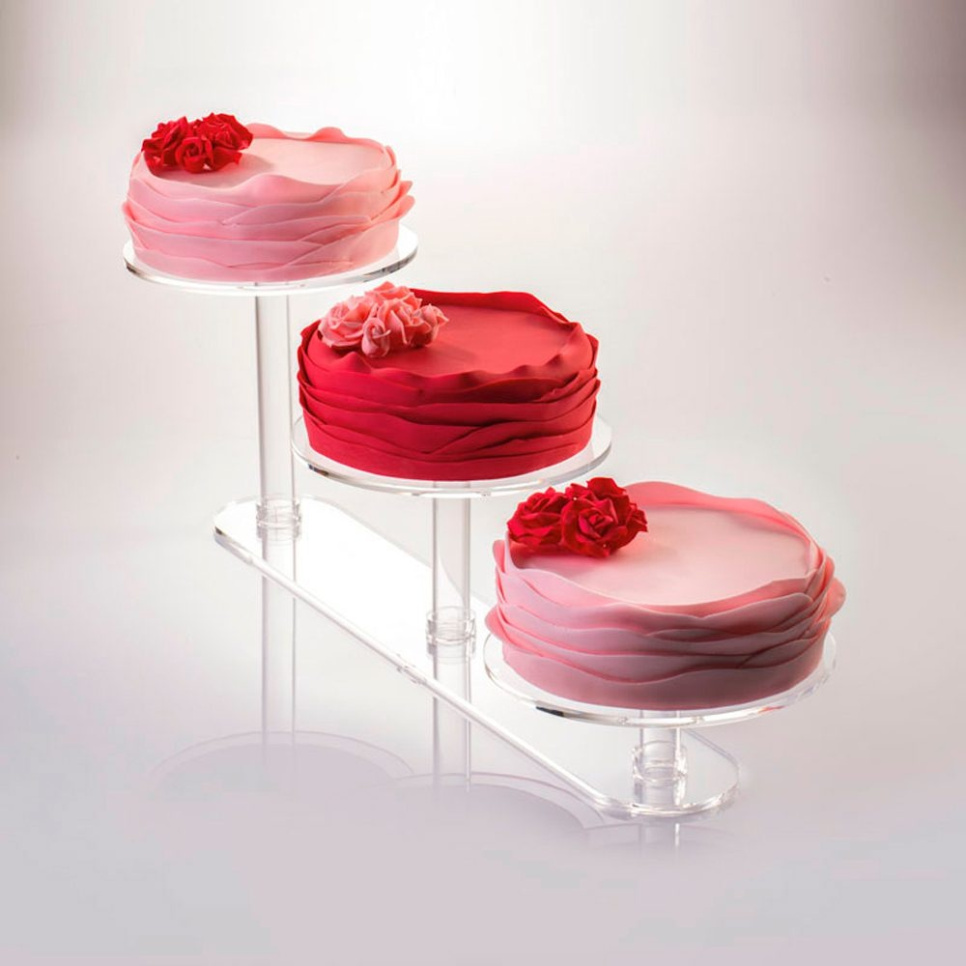 Cake stand for three cakes, Linear - Martellato in the group Table setting / Other for Table Setting & Serving / Special items at KitchenLab (1710-26879)