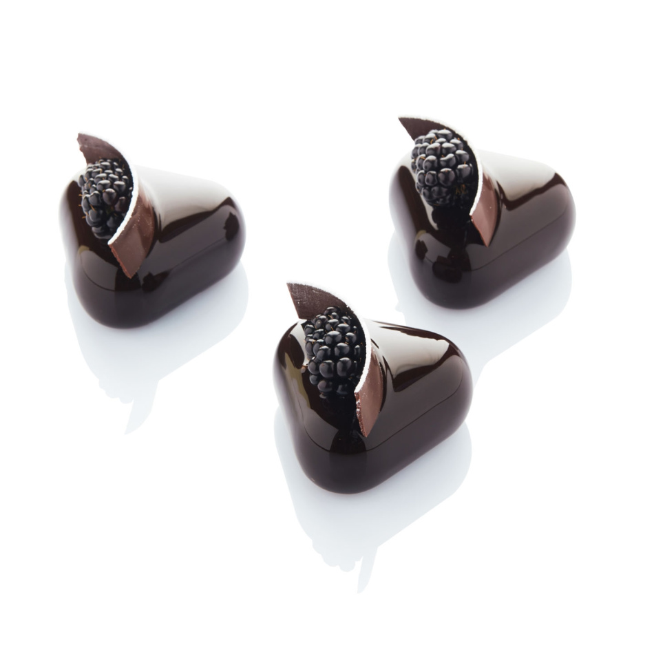 Silicone baking mould, Black, Triangle, 30SIL507 - Martellato