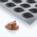 Silicone baking mould, Black, Mini Cocoa, 30SIL520 - Martellato