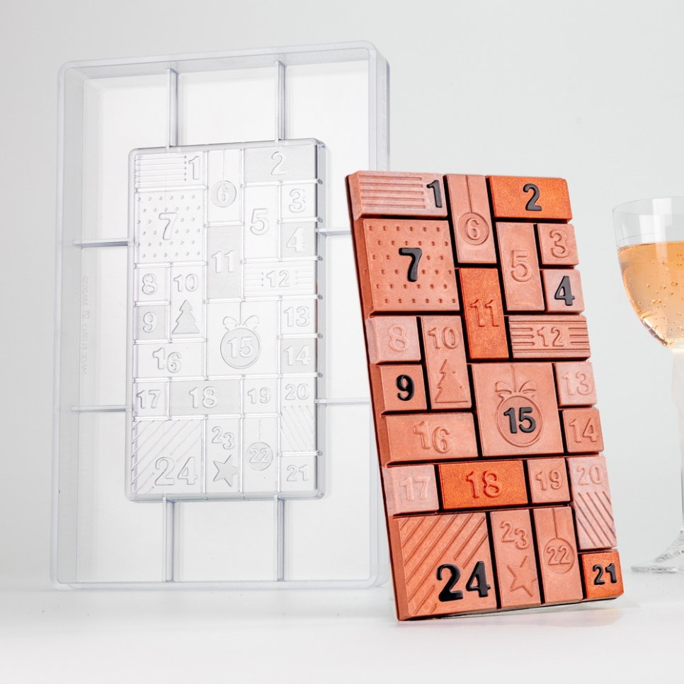 Chocolate mould Advent calendar with 24 pieces - Martellato in the group Baking / Baking moulds / Praline moulds at KitchenLab (1710-29060)