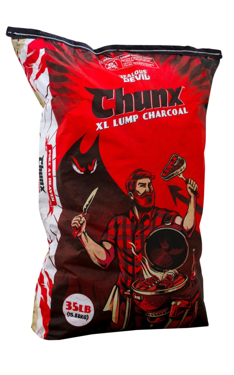 Barbecue charcoal, Chunx XL - Hardwood Lump Charcoal, 15.88kg - Jealous Devil