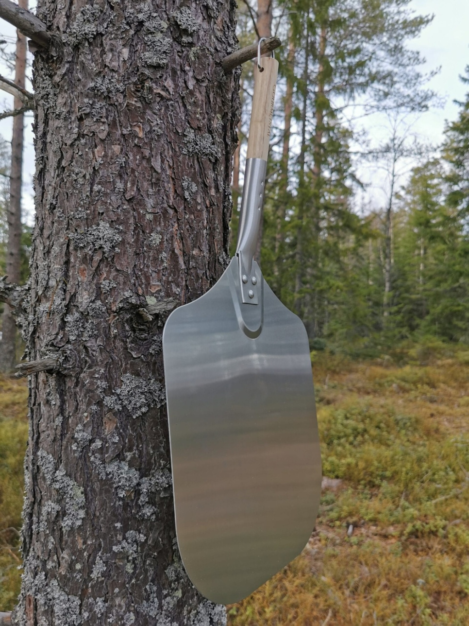 Pizza shovel with wooden handle - Gourmet steel