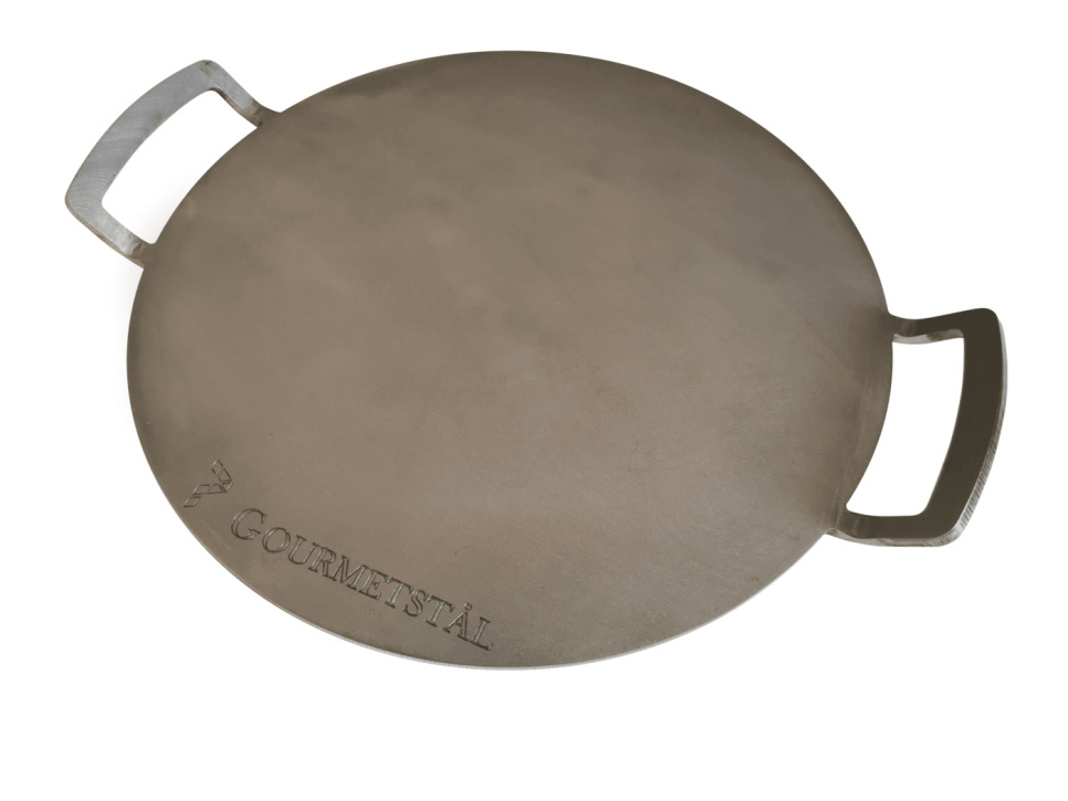 Pizza steel, round with handle, 33 cm - Gourmet steel in the group Baking / Baking utensils / Baking & pizza stones at KitchenLab (1783-24436)