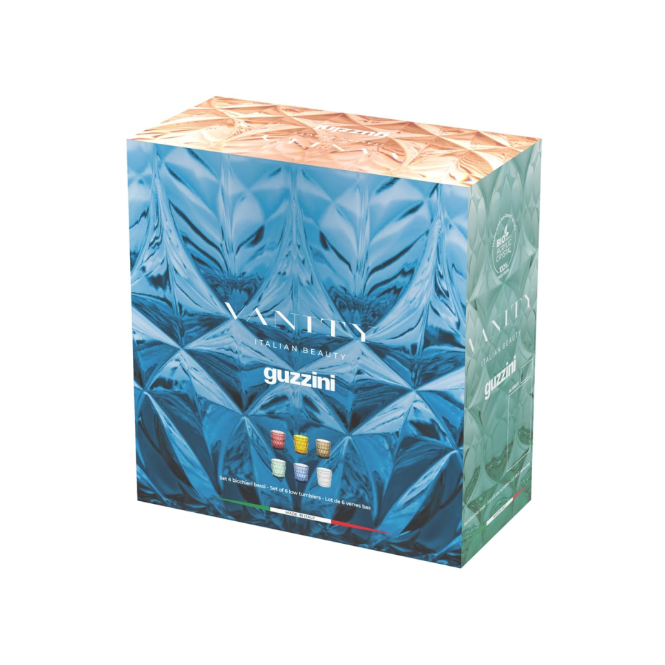 Plastic drinking glasses, 36 cl, Vanity, 6-pack - Guzzini