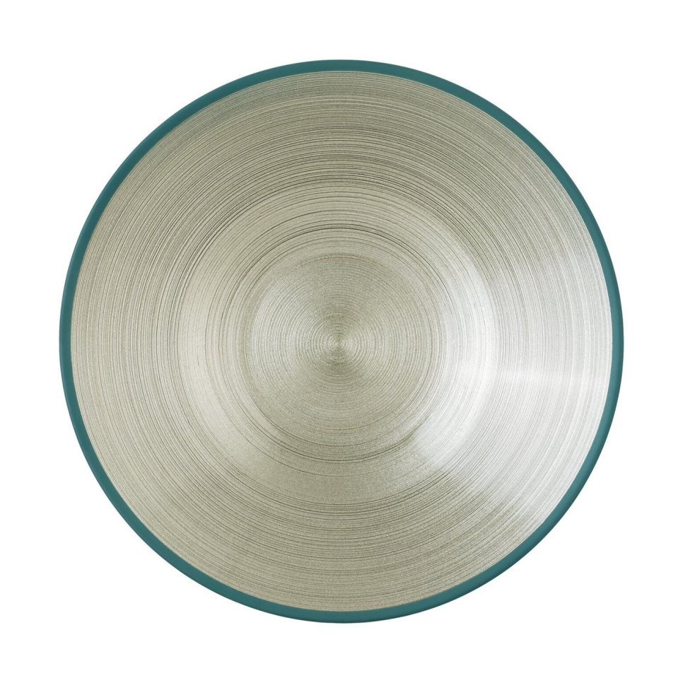 Servierplatte aus mundgeblasenem Glas, 31 cm, Grün - Rosenthal