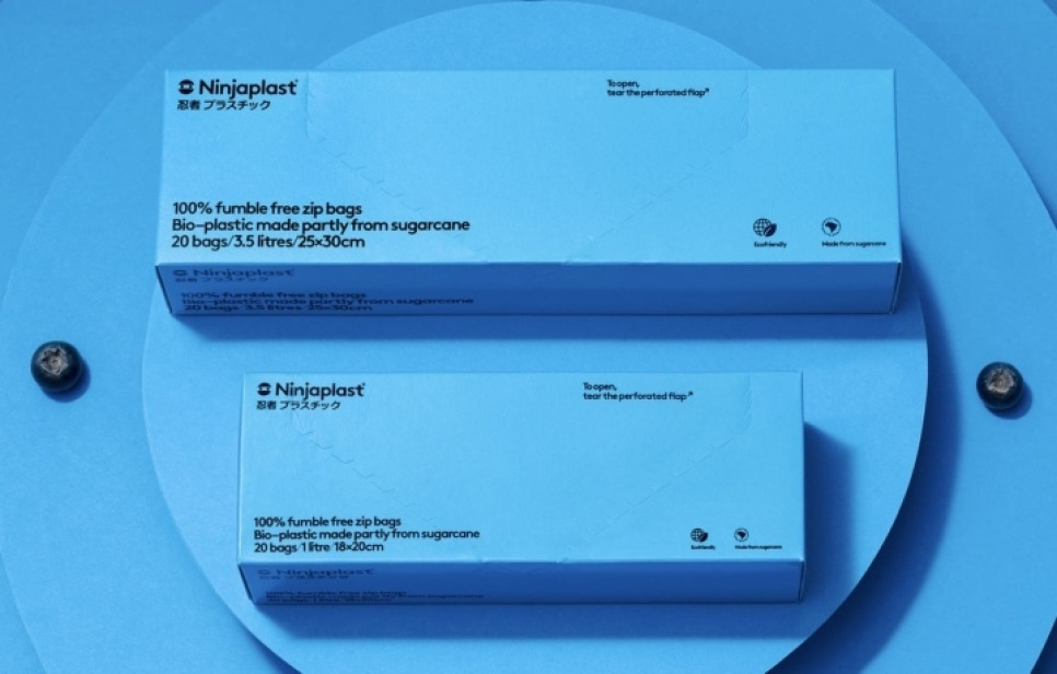 Ziplock bag, freezeable, fossil-free - Ninjaplast in the group Cooking / Sous vide / Zip & vacuum bags at KitchenLab (1801-18260)