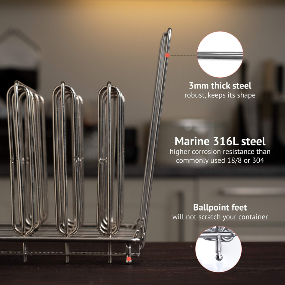 Sous Vide Rack, stainless steel, stand for sous vide - Lipavi