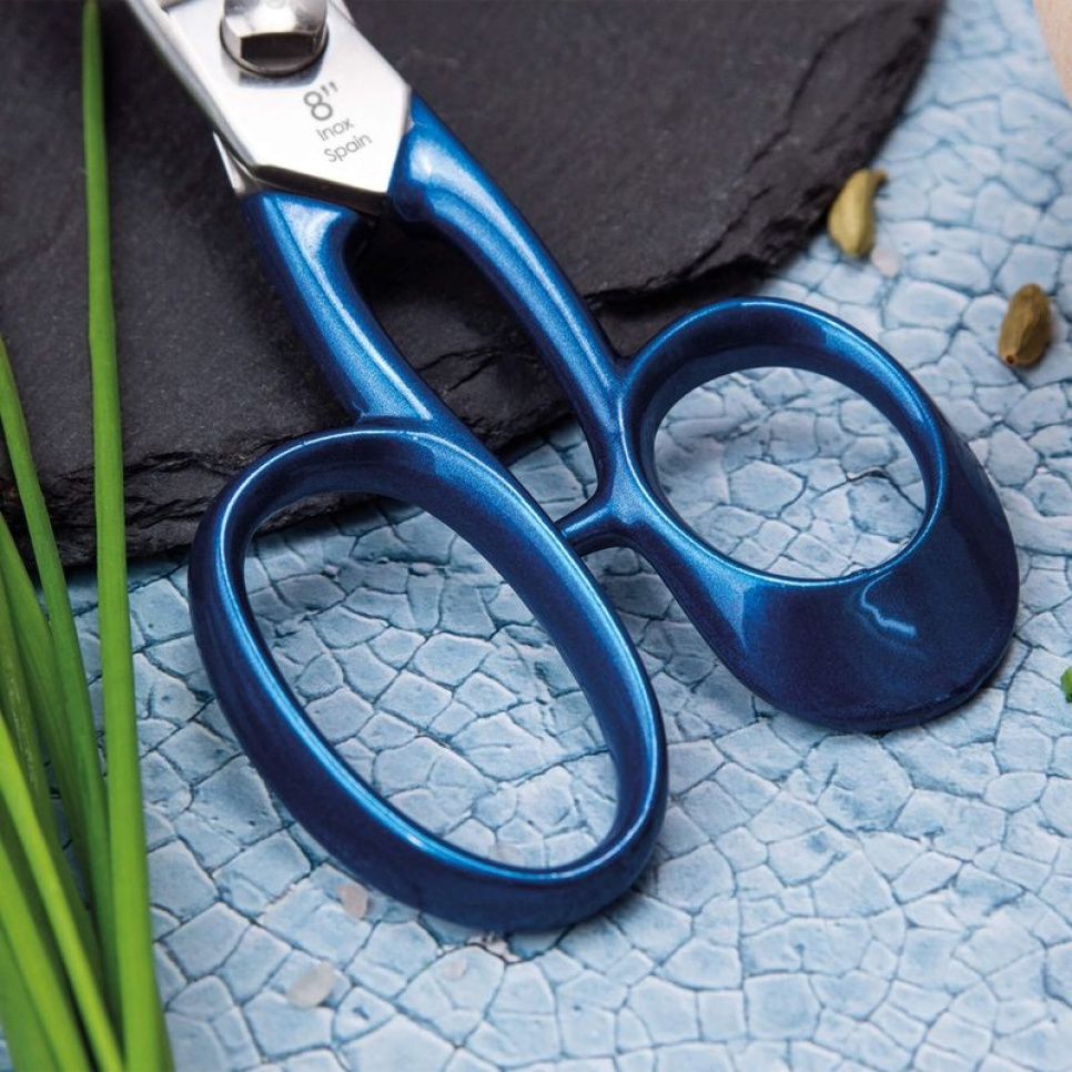 Ciseaux de cuisine professionnels en inox, Bleu - 3 Claveles