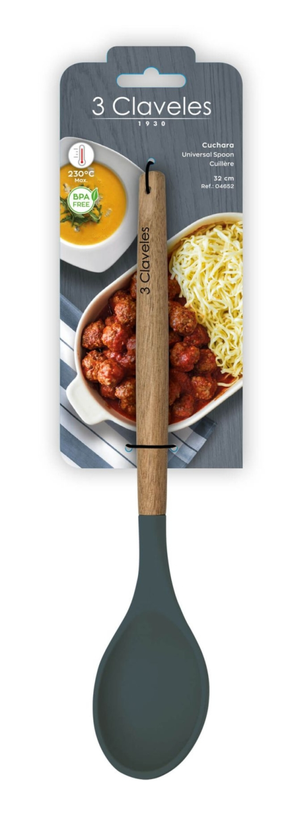 Serving spoon, 32 cm - 3 Claveles