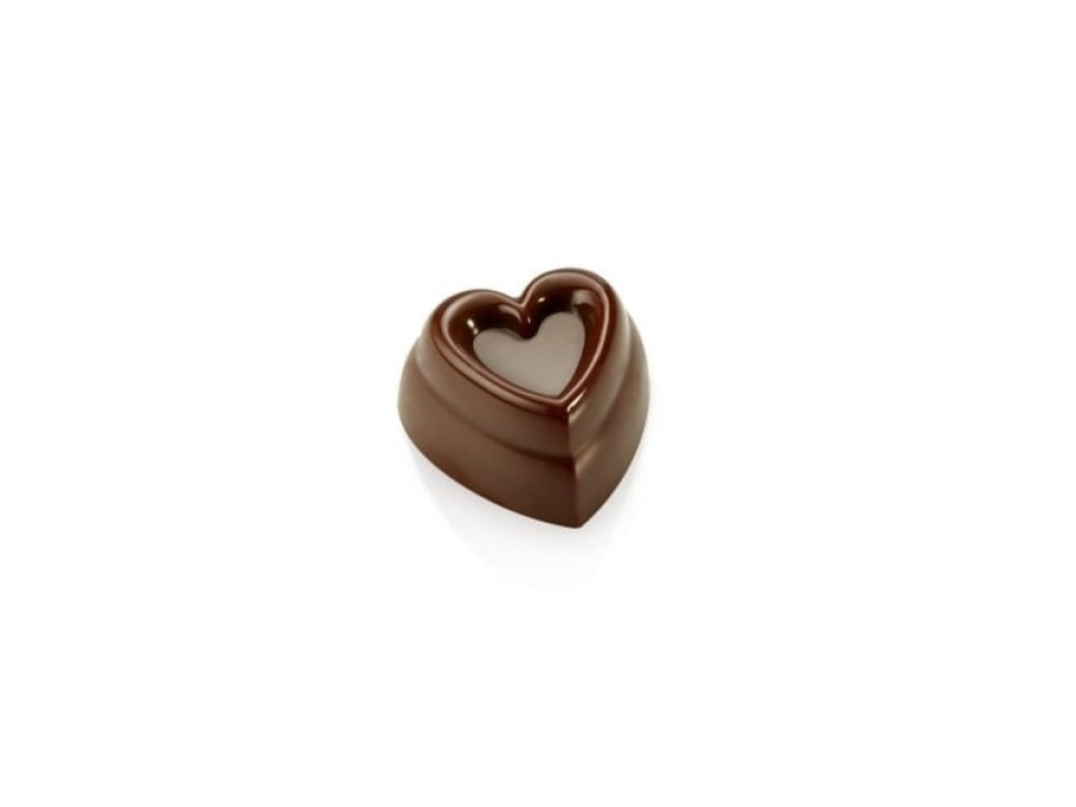 Praline tin Heart-shaped, 21 pralines – Pavoni in the group Baking / Baking utensils / Chocolate utensils at KitchenLab (1827-13310)