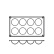 Baking mould in silicone, half sphere, 8 pcs - Pavoni