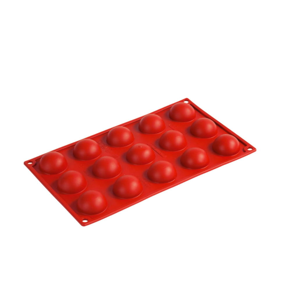 Baking tin in silicone, half sphere, 15 pcs - Pavoni in the group Baking / Baking moulds / Silicone moulds at KitchenLab (1827-13652)
