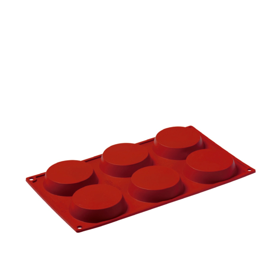 Baking tin in silicone, low cylinder, 6 pcs - Pavoni in the group Baking / Baking moulds / Silicone moulds at KitchenLab (1827-13656)