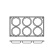 Baking tin in silicone, low cylinder, 6 pcs - Pavoni