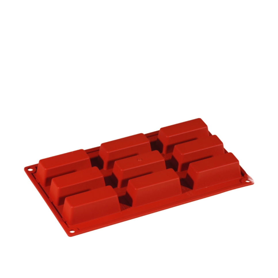 Moule à pâtisserie en silicone, rectangle, 9 pcs - Pavoni dans le groupe Pâtisserie / Moules / Moules en silicone l\'adresse The Kitchen Lab (1827-13659)