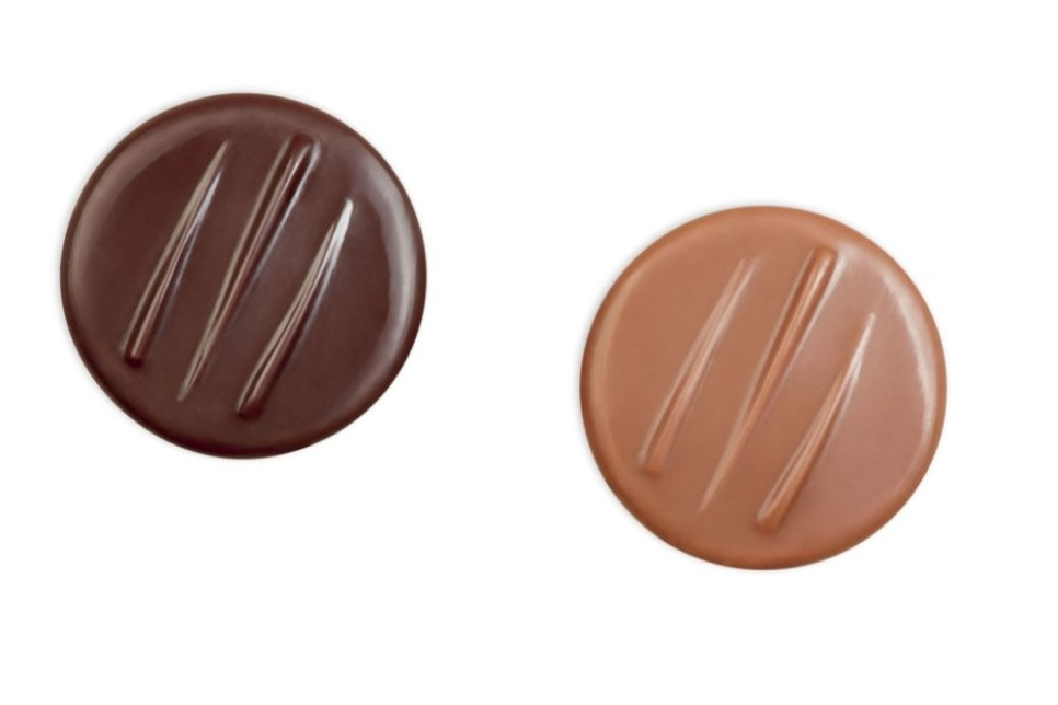Praline mould, PC101, round with lines, 21 pralines - Pavoni in the group Baking / Baking moulds / Praline moulds at KitchenLab (1827-20279)