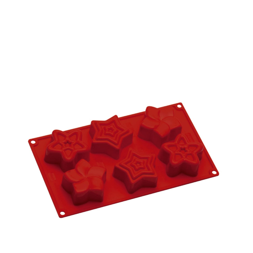 Baking mould in silicone, poinsettia, 6 pcs - Pavoni in the group Baking / Baking moulds / Silicone moulds at KitchenLab (1827-20824)