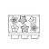Baking mould in silicone, poinsettia, 6 pcs - Pavoni