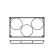 Moule à pâtisserie en silicone, grand cylindre bas, 3 pcs - Pavoni