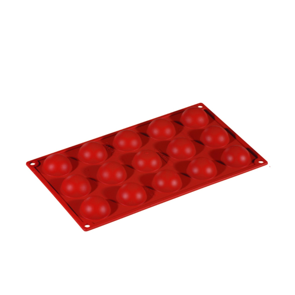 Baking tin in silicone, half sphere, 15 pcs - Pavoni in the group Baking / Baking moulds / Silicone moulds at KitchenLab (1827-20844)