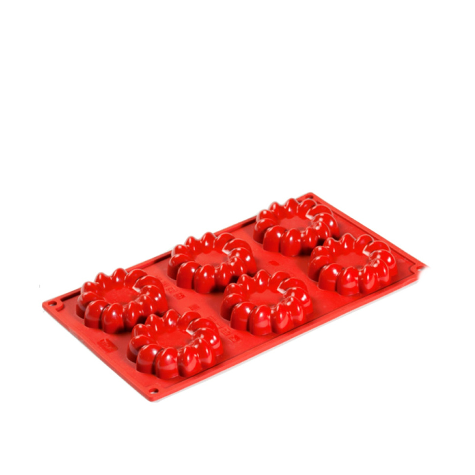 Baking tin in silicone, St. Honoré shape, 6 pcs - Pavoni in the group Baking / Baking moulds / Silicone moulds at KitchenLab (1827-20850)