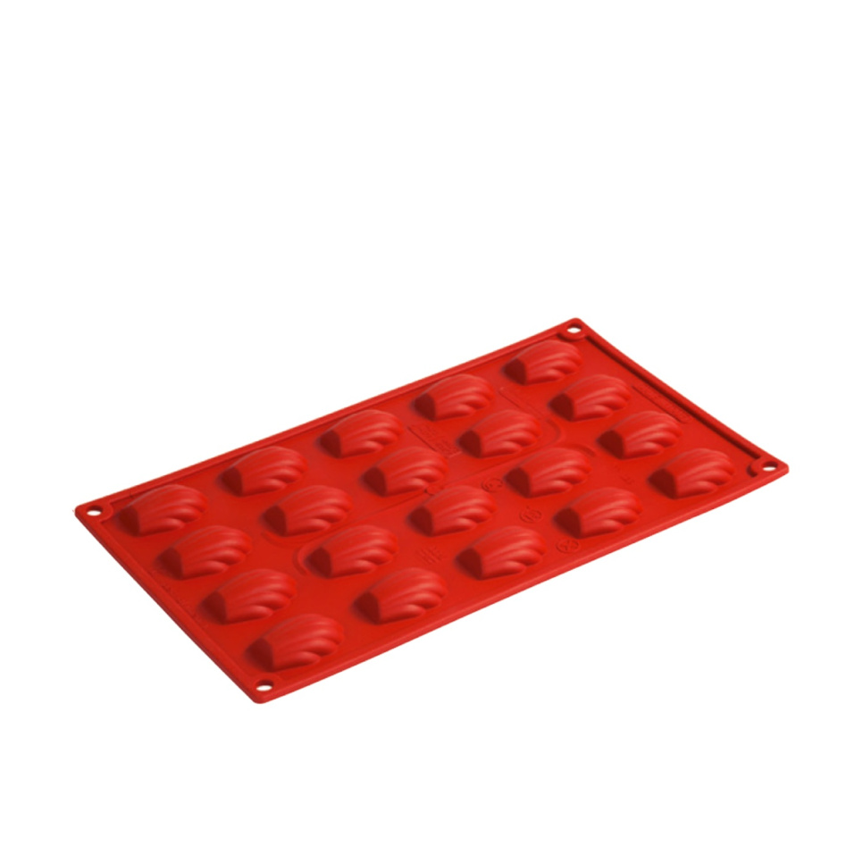 Moule à pâtisserie en silicone, petite madeleine, 20 pcs - Pavoni dans le groupe Pâtisserie / Moules / Moules en silicone l\'adresse The Kitchen Lab (1827-20853)