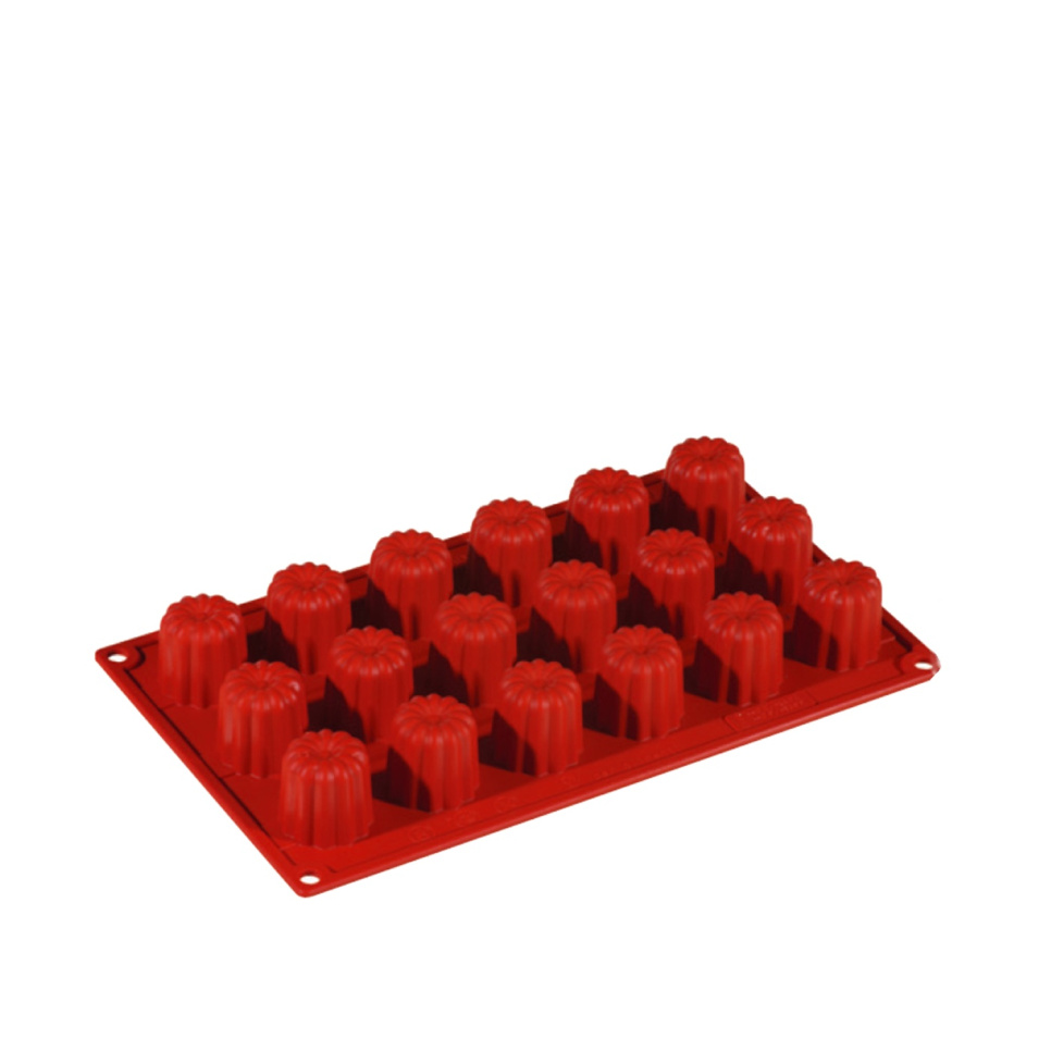 Baking mould in silicone, small canelé, 18 pcs - Pavoni in the group Baking / Baking moulds / Silicone moulds at KitchenLab (1827-20856)