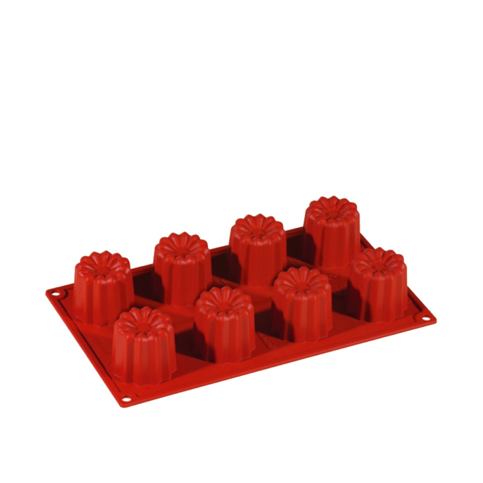 Baking tin in silicone, canelé, 8 pcs - Pavoni in the group Baking / Baking moulds / Silicone moulds at KitchenLab (1827-20857)
