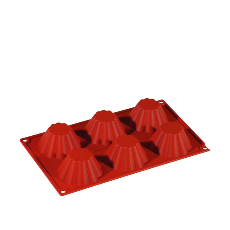 Baking tin in silicone, deep brioche, 6 pcs - Pavoni in the group Baking / Baking moulds / Silicone moulds at KitchenLab (1827-20858)