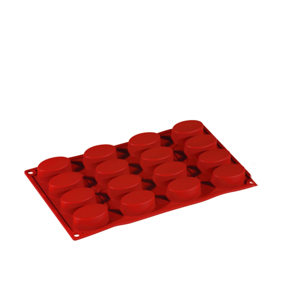 Baking mould in silicone, small oval, 16 pcs - Pavoni in the group Baking / Baking moulds / Silicone moulds at KitchenLab (1827-20859)