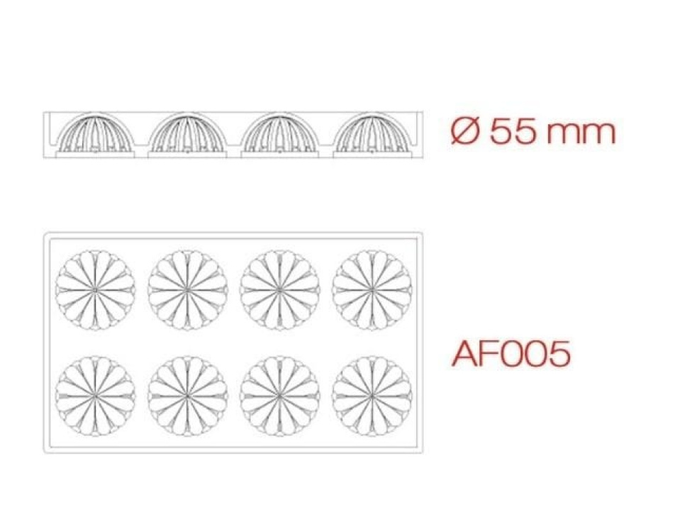 Silicone mould, PavoDuo, sphere AF005 - Pavoni
