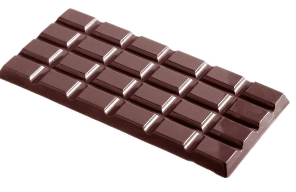 Mould for chocolate bar 90g - Pavoni in the group Baking / Baking moulds / Praline moulds at KitchenLab (1827-26103)