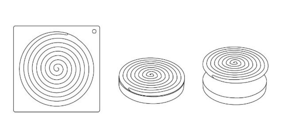 Cake shape in silicone cake top, top06, ipnosi, Ø16cm - Pavoni