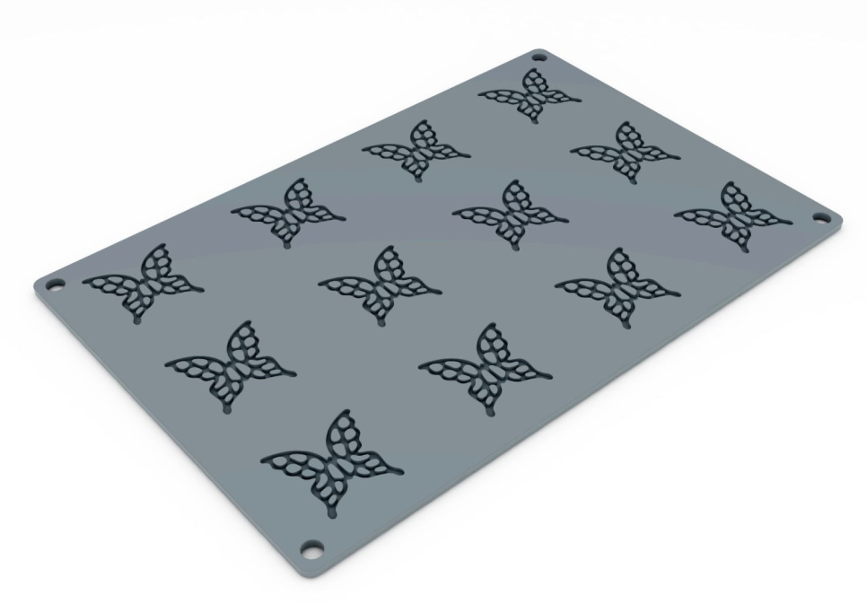 Silicone shape for Tuile GG051, Small Butterfly, Gourmand - Pavoni in the group Baking / Baking moulds / Silicone moulds at KitchenLab (1827-27490)