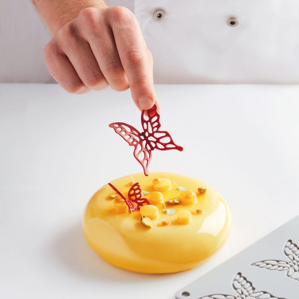 Silicone shape for Tuile GG051, Small Butterfly, Gourmand - Pavoni