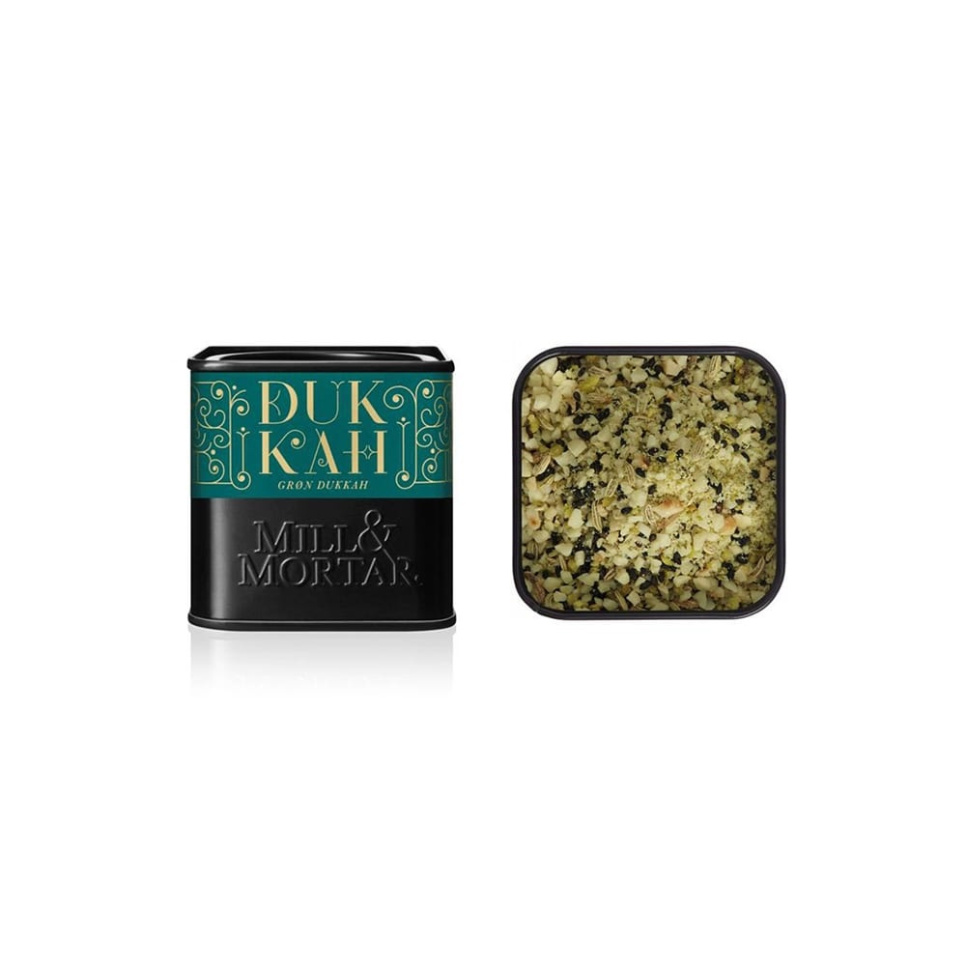 Dukkah vert, bio, 75 grammes - Mill & Mortar dans le groupe Cuisine / Épices et Arômes l\'adresse The Kitchen Lab (1840-21846)