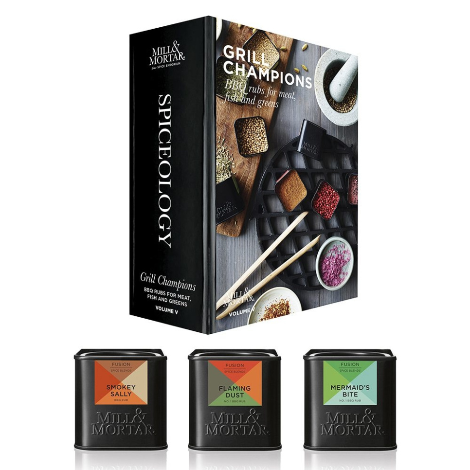 Barbecue spices, set with different spice mixes - Mill & Mortar in the group Cooking / Spices & Flavourings at KitchenLab (1840-25332)