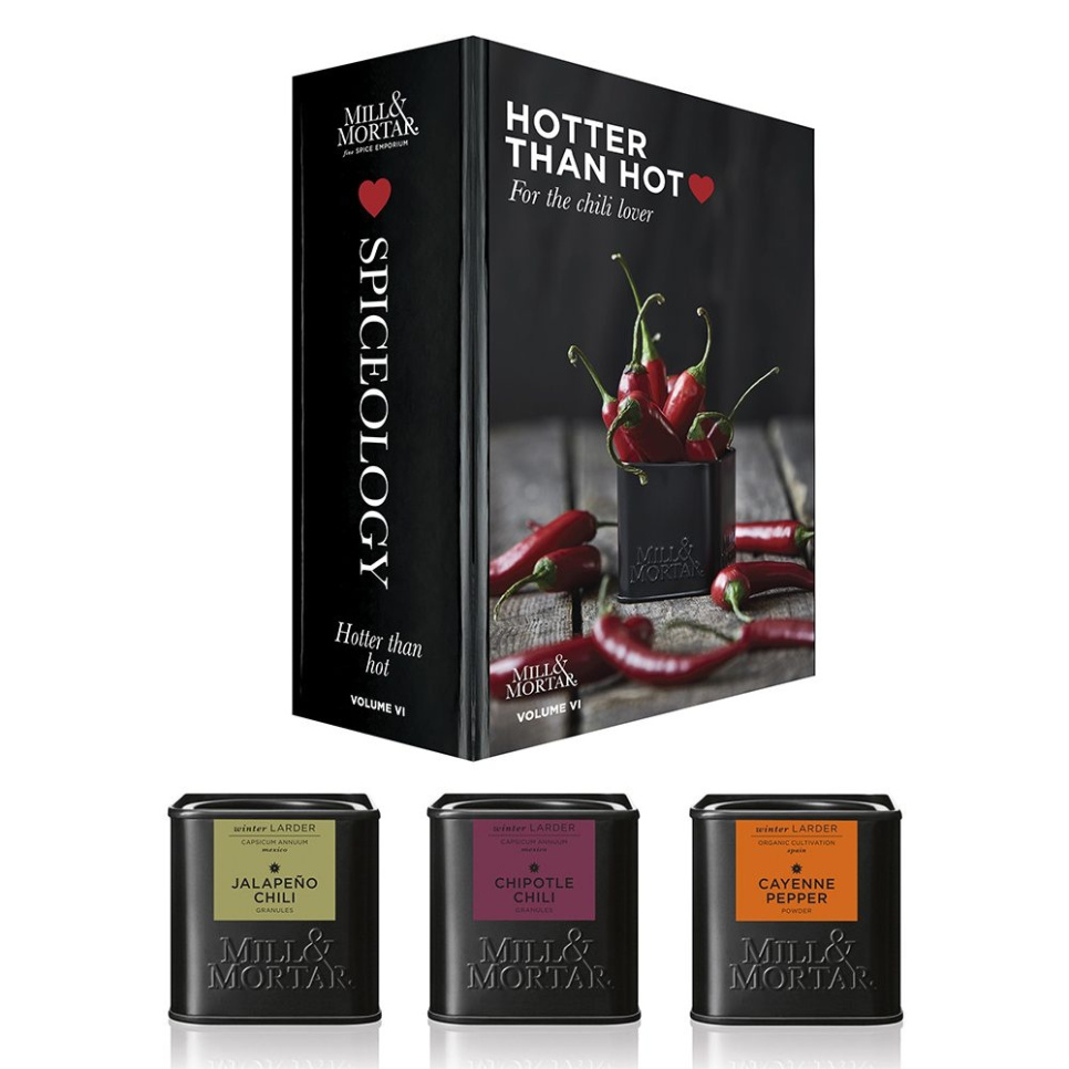 Hotter than hot, set with different types of chili - Mill & Mortar in the group Cooking / Spices & Flavourings at KitchenLab (1840-25333)