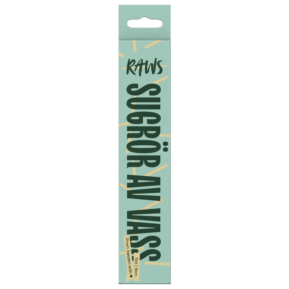 Schilf-Strohhalme, 18 cm, 10er-Pack - Raws in der Gruppe Bar & Wein / Bar-Ausstattung / Andere Bar-Ausstattung bei The Kitchen Lab (1848-22237)