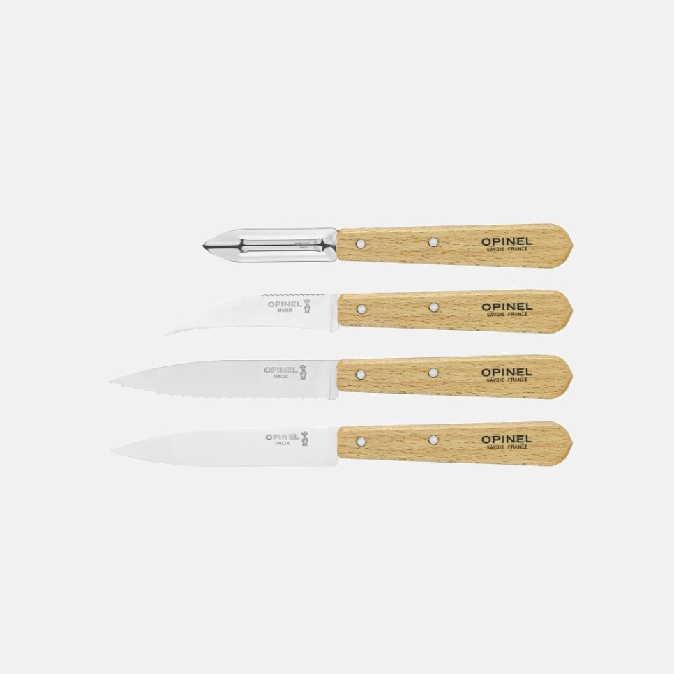Four-piece knife set, Nature, Essentials - Opinel