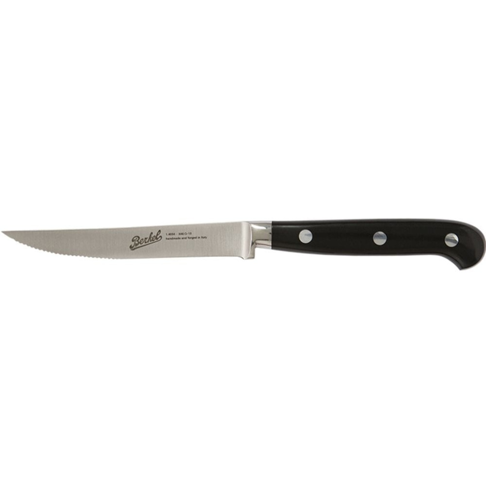 Steakmesser mit Wellenschliff, 11 cm, Adhoc Glossy Black - Berkel in der Gruppe Kochen / Küchenmesser / Andere Messer bei The Kitchen Lab (1870-23927)
