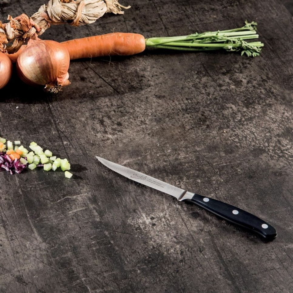 Steakmesser mit Wellenschliff, 11 cm, Adhoc Glossy Black - Berkel