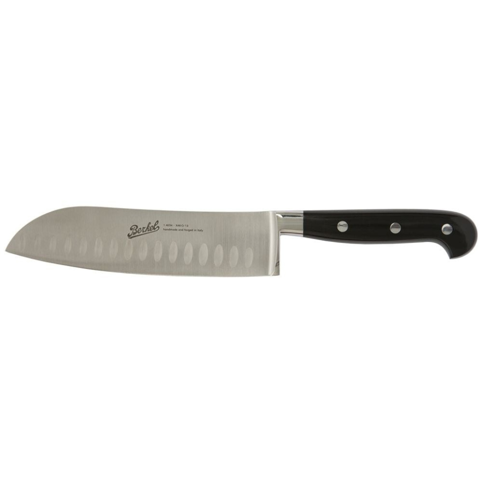 Couteau Santoku, 18 cm, Adhoc Noir Brillant - Berkel dans le groupe Cuisine / Couteaux de cuisine / Couteaux Santoku l\'adresse The Kitchen Lab (1870-23935)