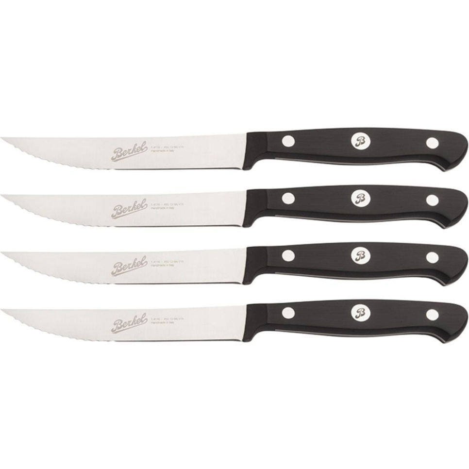 Serrated steak knives, 4-pack Classic Black - Berkel in the group Cooking / Kitchen knives / Other knives at KitchenLab (1870-23936)