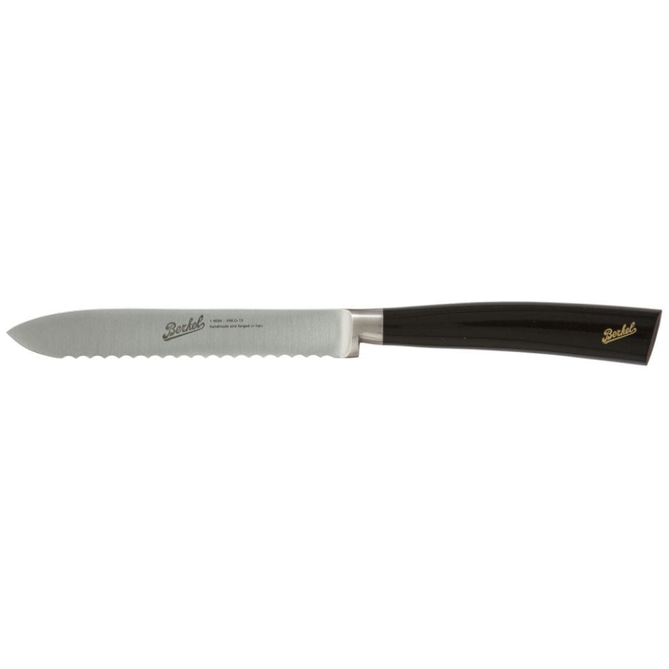 Utility knife, 12 cm, Elegance Glossy Black - Berkel in the group Cooking / Kitchen knives / Utility knives at KitchenLab (1870-23941)