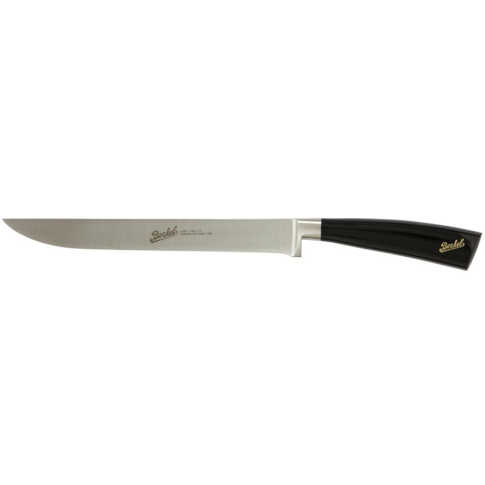 Trancher knife, 22 cm, Elegance Glossy Black - Berkel in the group Cooking / Kitchen knives / Trancher knives at KitchenLab (1870-23943)